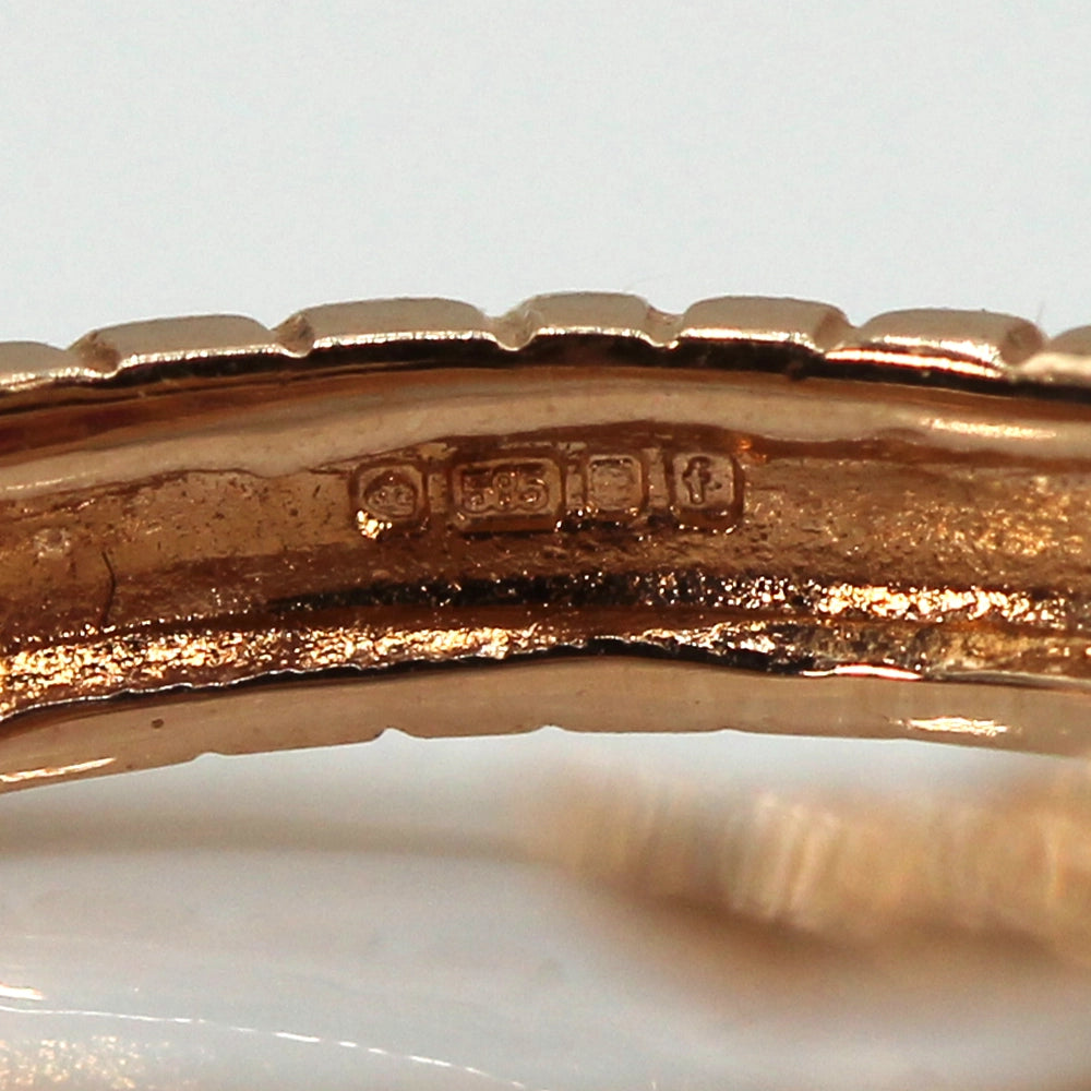 14K Rose Gold Ruby and Sapphire Snake Ring SIZE 7.25