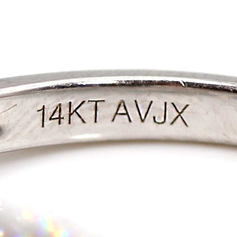 14K White Gold and Diamond Lovebright Ring SIZE 7