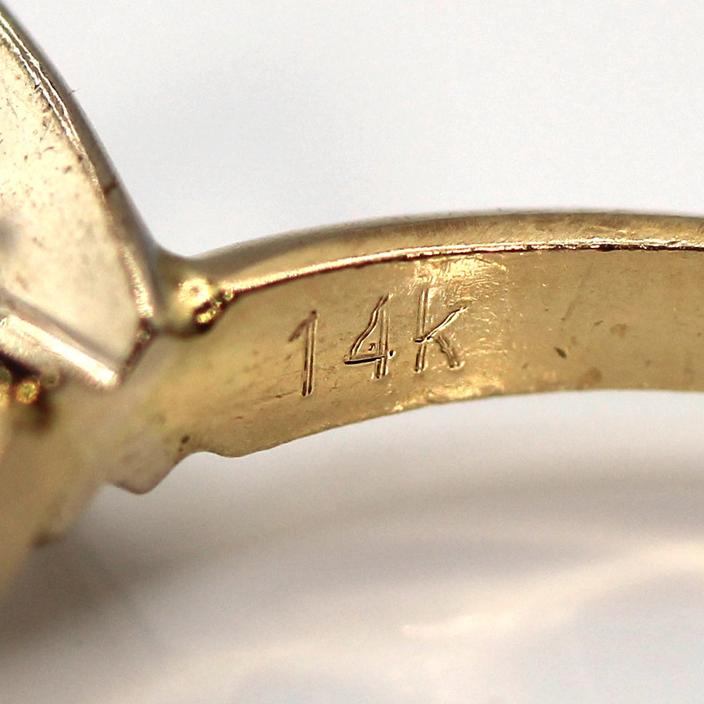 14K Yellow Gold Solitaire Ring with 1.05 Carat Diamond SIZE 6
