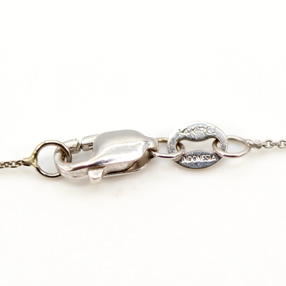 14K White Gold VS/SI Diamond Pendant with Chain