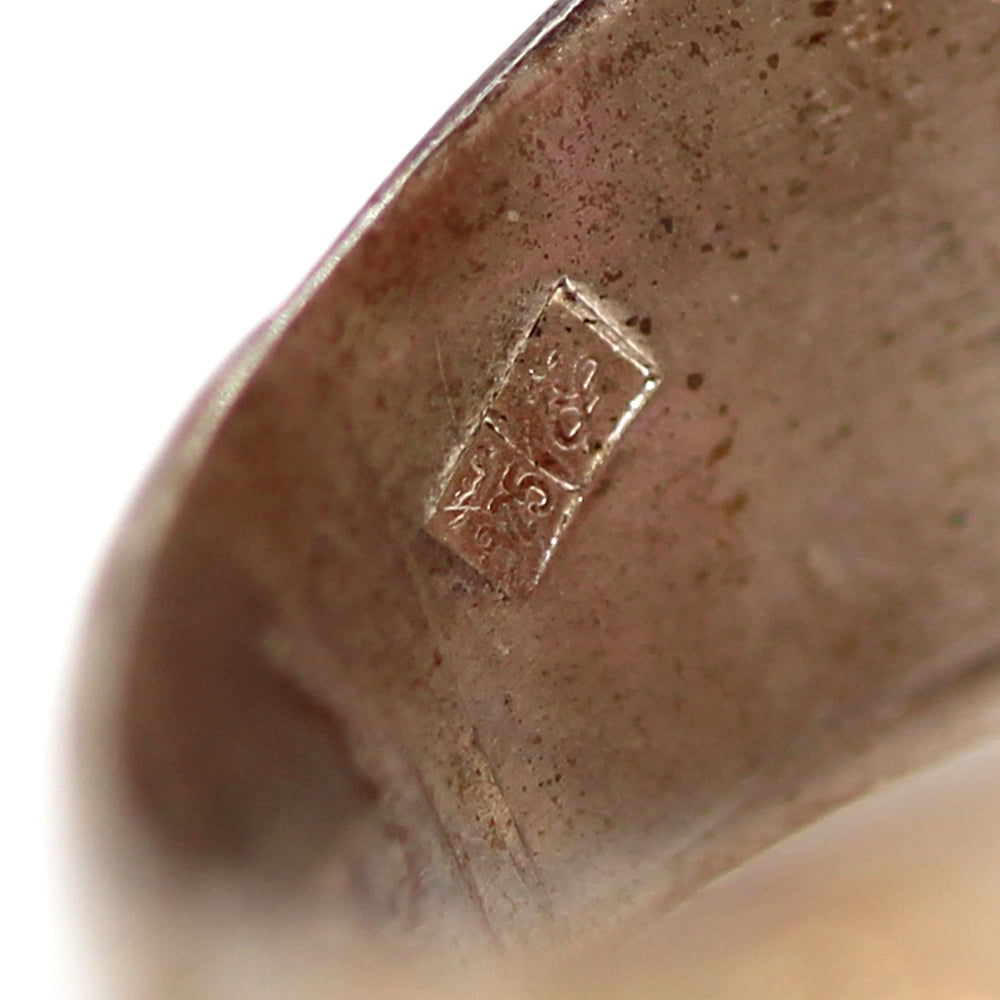 Sterling Silver Dragon Ring with Mexican Opal and Syn Rubies SIZE 8.75