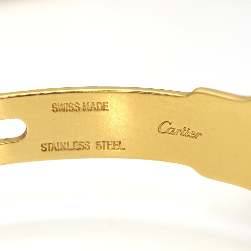 Must de Cartier Vermeil Tank Ladies Watch with Box and Docs SIZE 6.75