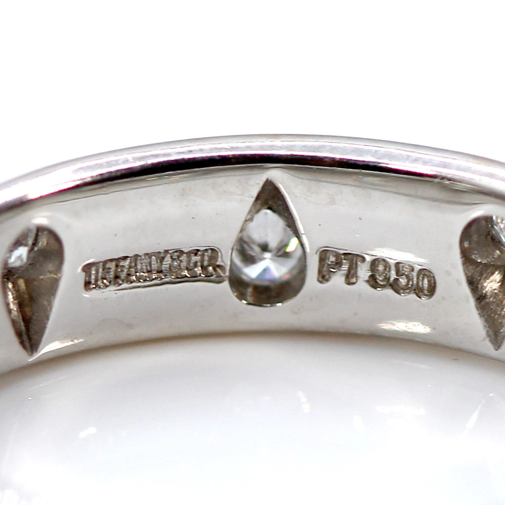Tiffany and Co Platinum and Diamond Etoile Ring SIZE 6 with Box