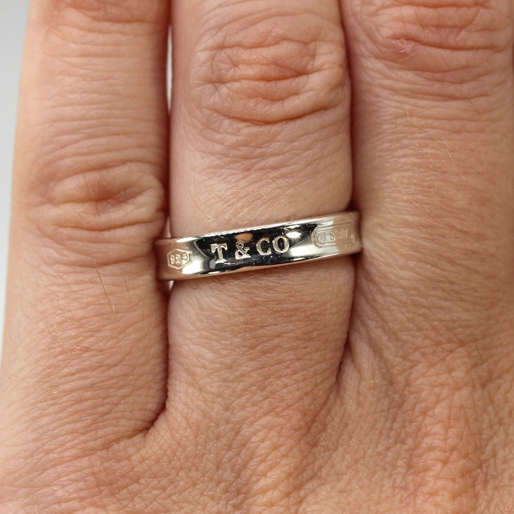 Tiffany & Co Sterling Silver 1837 Band SIZE 5