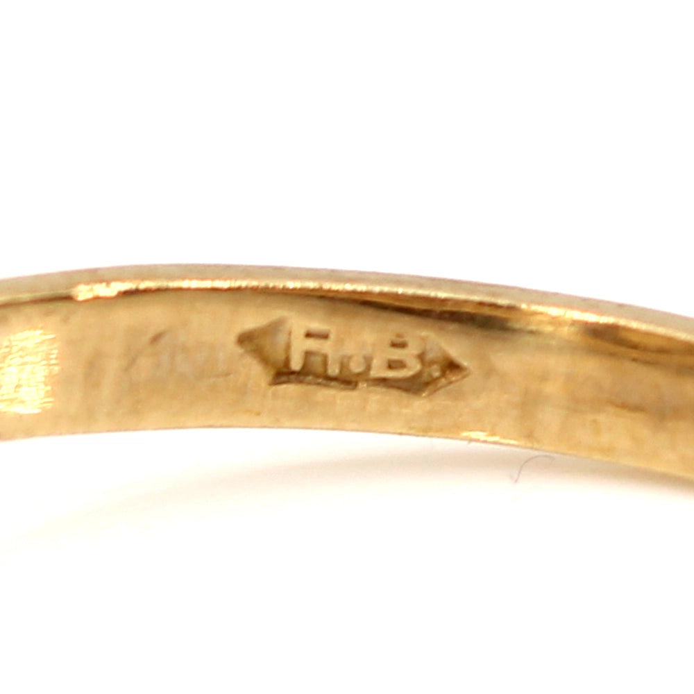 Vintage 9K Yellow Gold Cultured Pearl and Garnet Ring SIZE 8.5