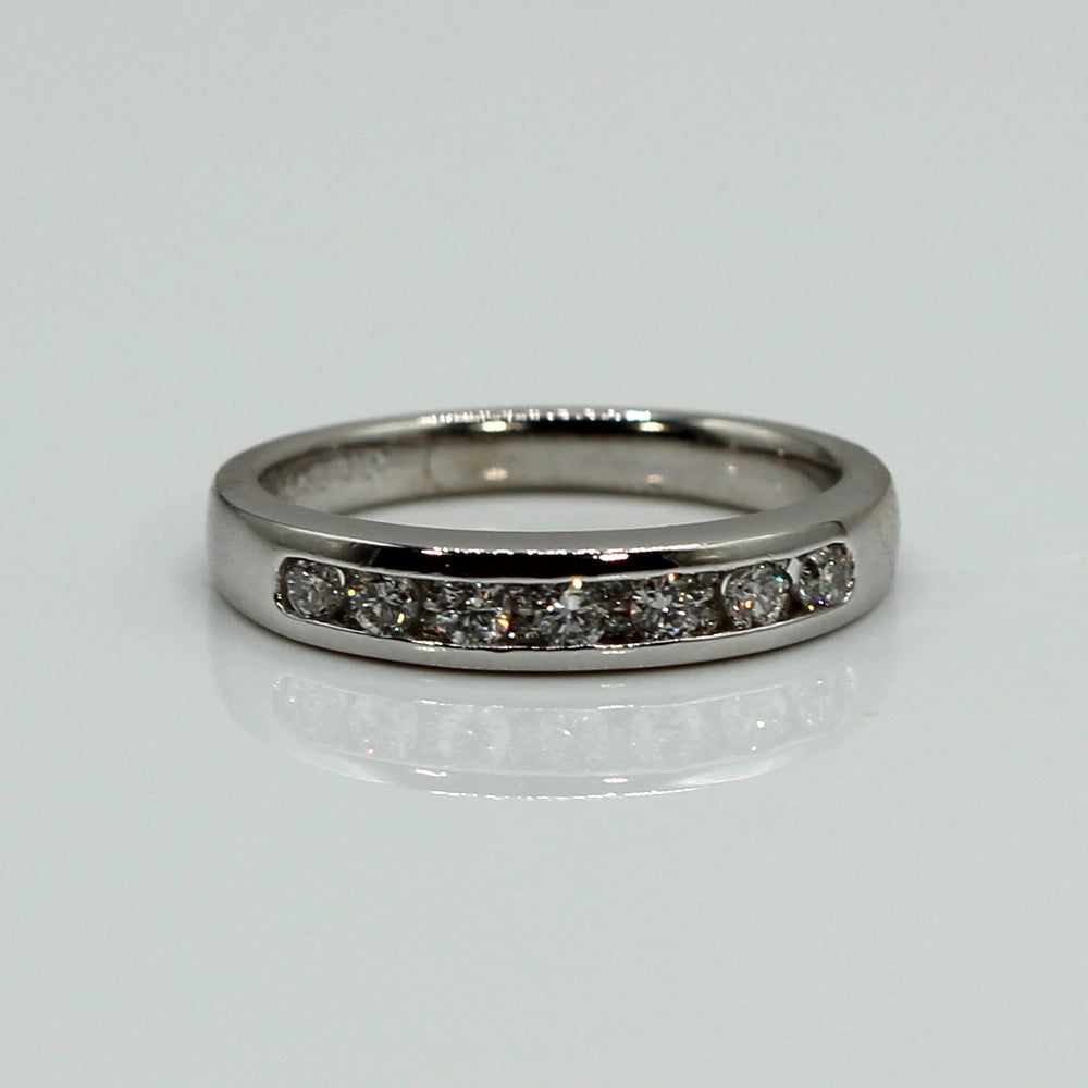 14K White Gold Double Diamond Ring SIZE 6.5