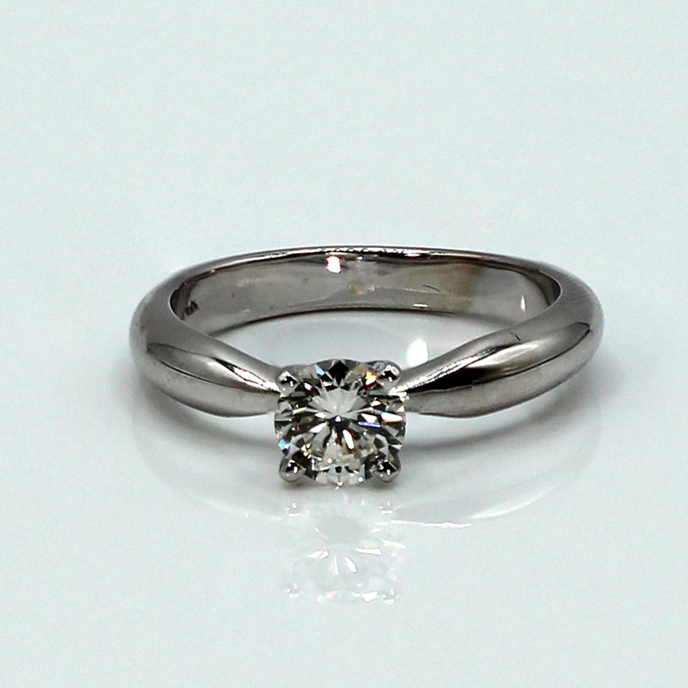 14K White Gold Diamond Solitaire Ring SIZE 5.5