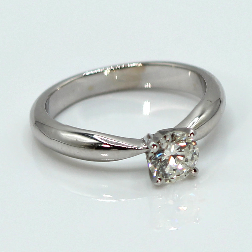14K White Gold Diamond Solitaire Ring SIZE 5.5
