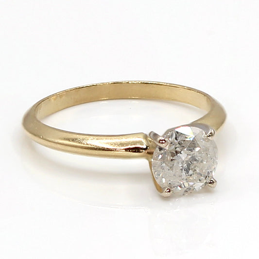 14K Yellow Gold Solitaire Ring with 1.05 Carat Diamond SIZE 6