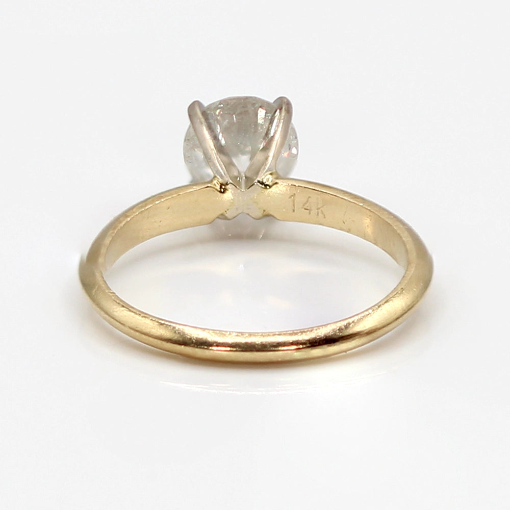 14K Yellow Gold Solitaire Ring with 1.05 Carat Diamond SIZE 6
