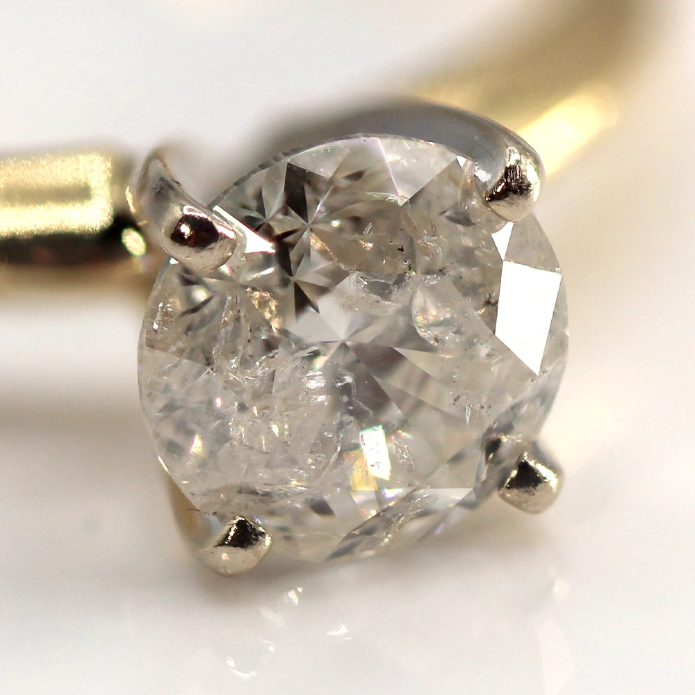 14K Yellow Gold Solitaire Ring with 1.05 Carat Diamond SIZE 6