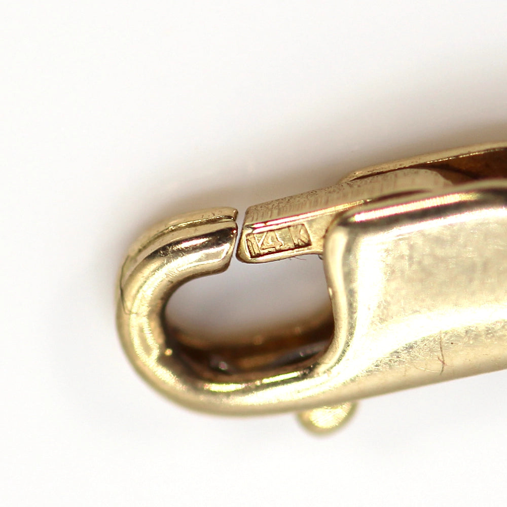 14K Yellow Gold and Black Opal Waves Bracelet SIZE 6.75