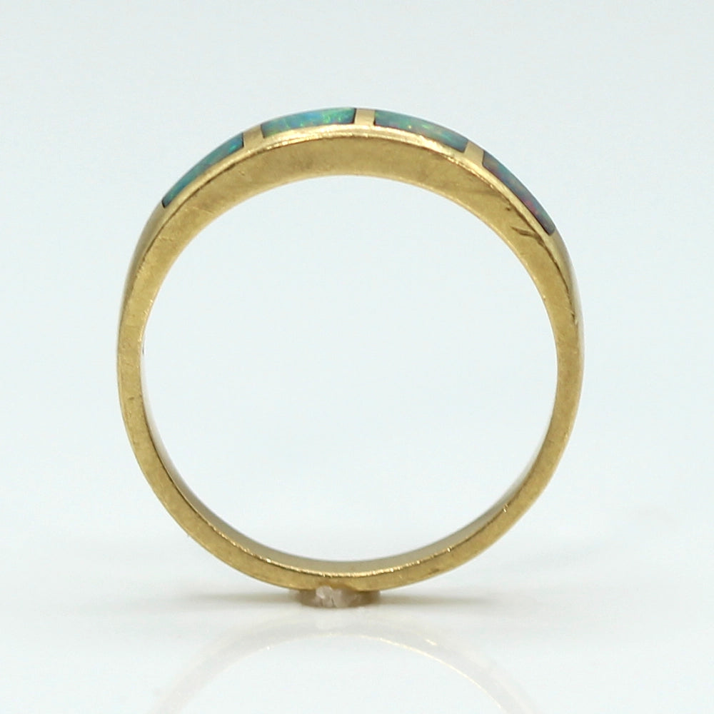 18K Yellow Gold and Opal Ring SIZE 7.75