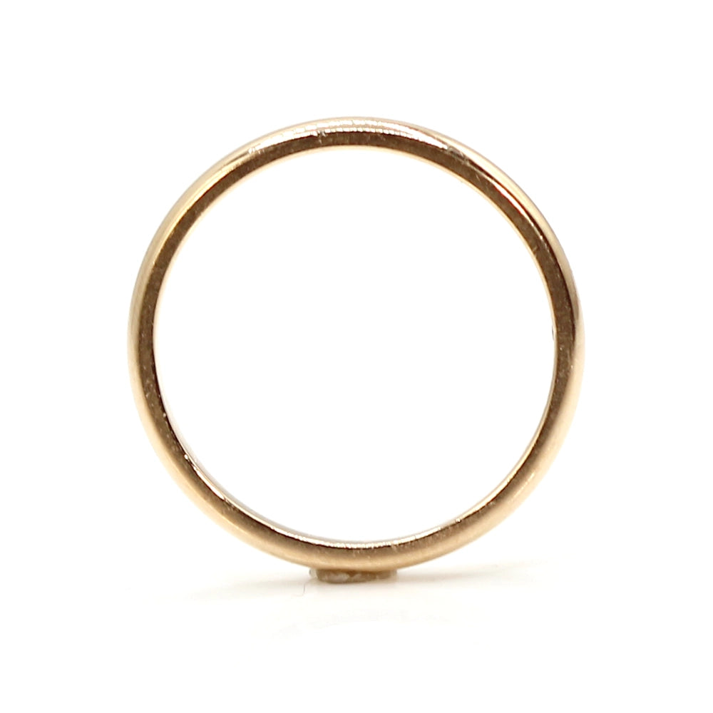 Hearts On Fire 18K Yellow Gold Comfort Fit Wedding Band Ring SIZE 6.5