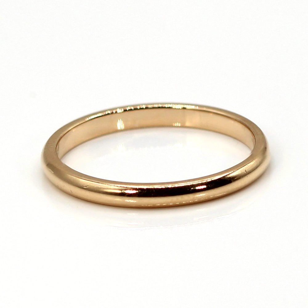 Hearts On Fire 18K Yellow Gold Comfort Fit Wedding Band Ring SIZE 6.5