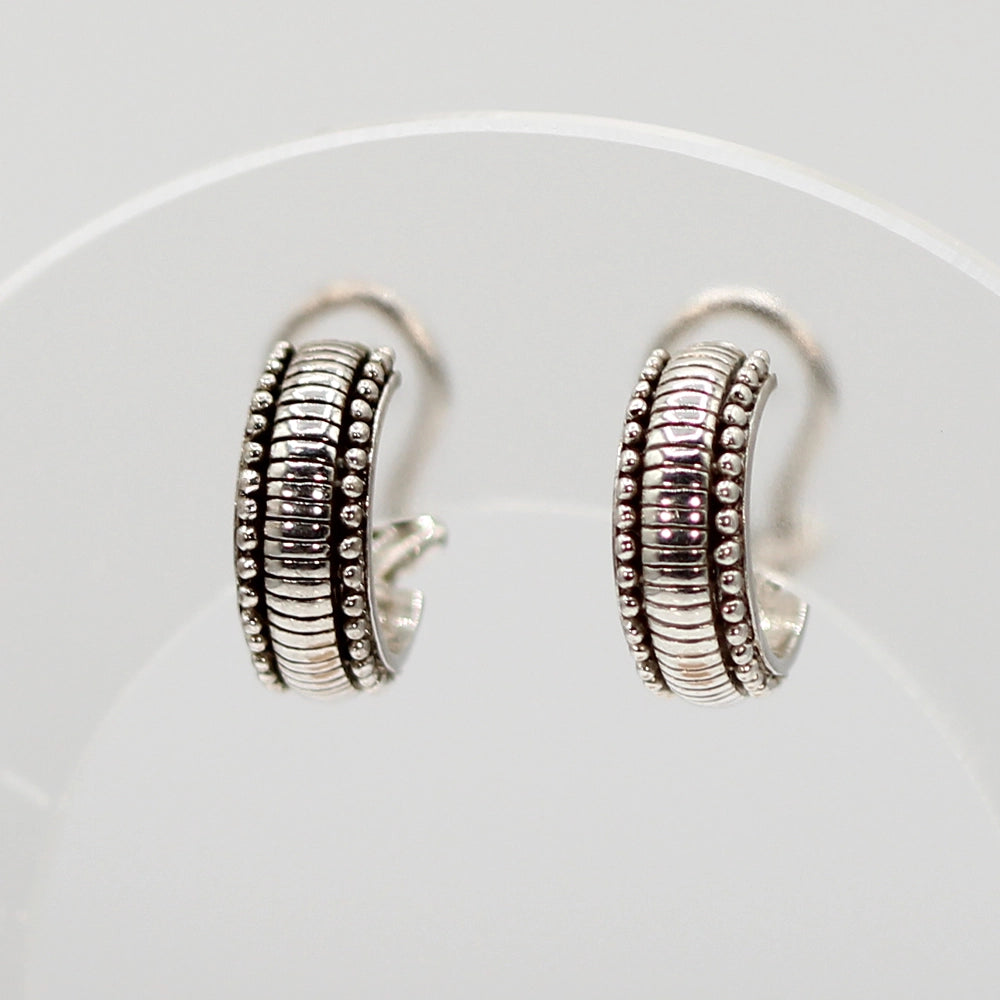 Judith Ripka Sterling Silver and Blue CZ Convertible Earrings