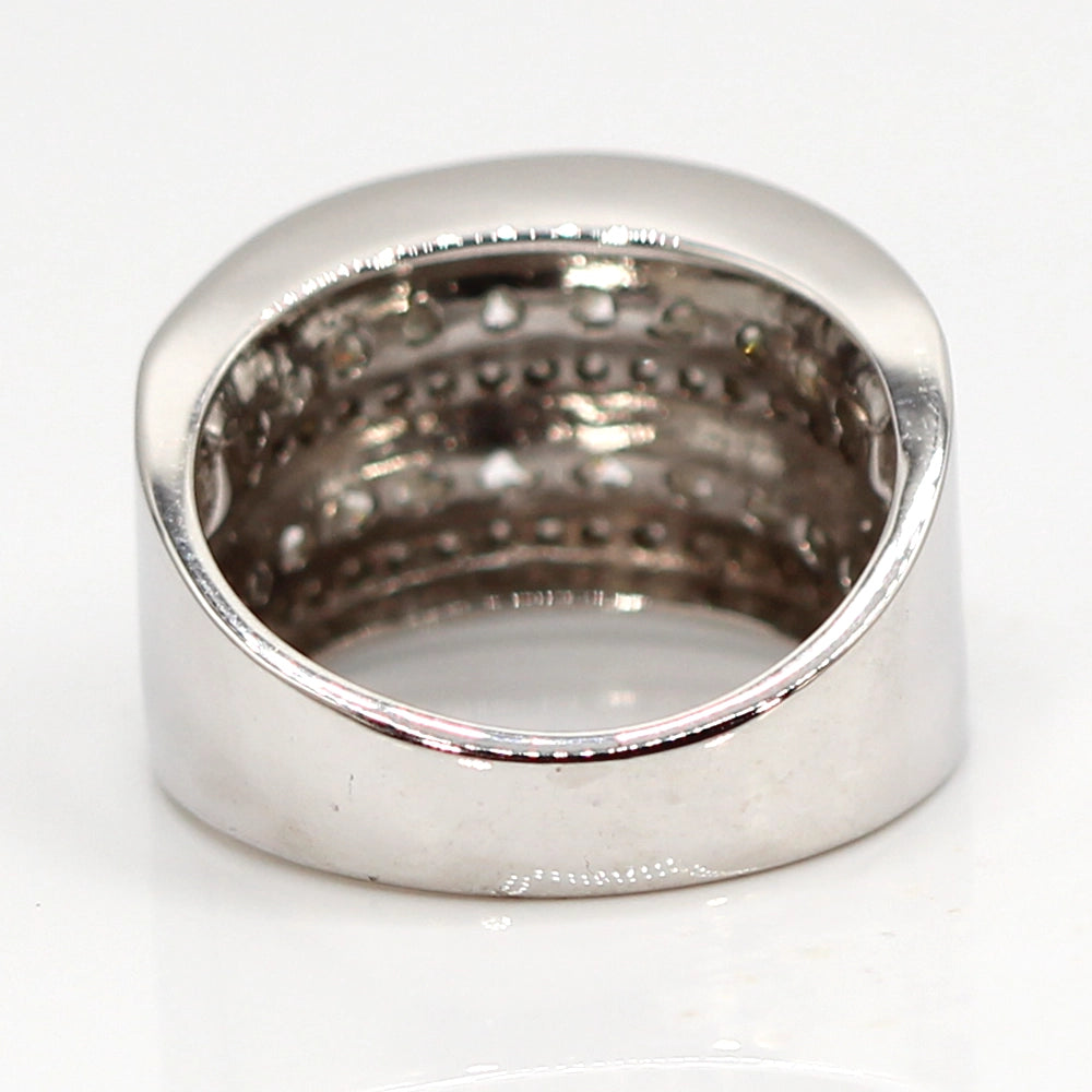14K White Gold Ring with 2.50 Carats of VS-SI I/J Diamonds SIZE 8