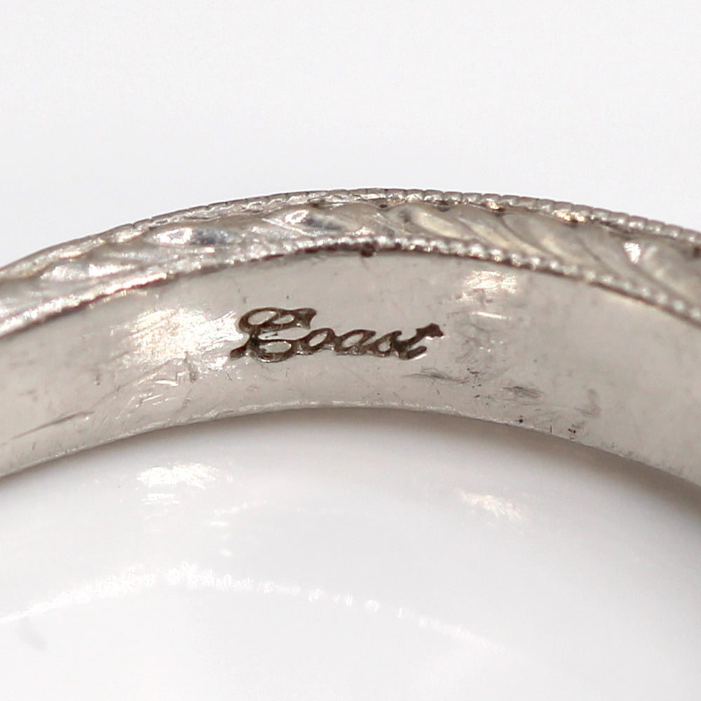 Vintage Coast Platinum and 18K Yellow Gold Ruby Ring with Diamonds SIZE 8.5