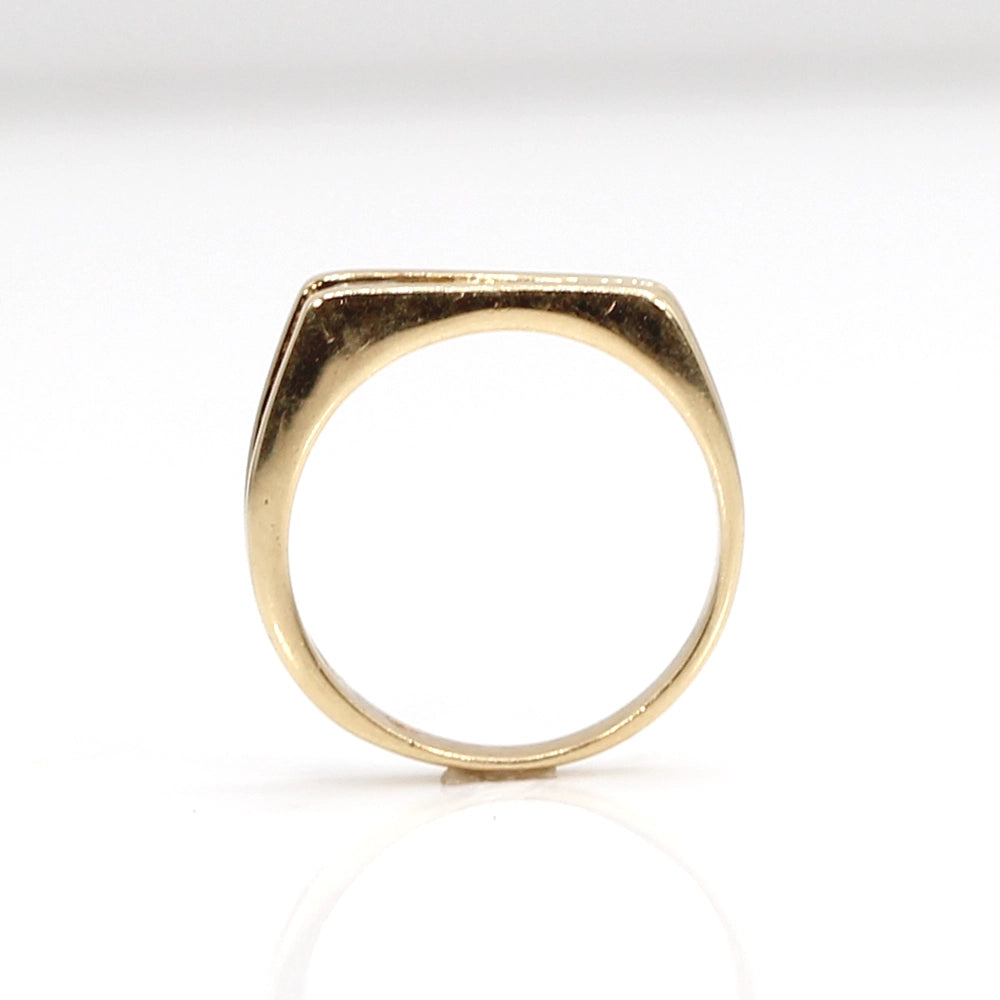 Vintage 14K Yellow Gold and Sapphire Negative Space Ring SIZE 5.75