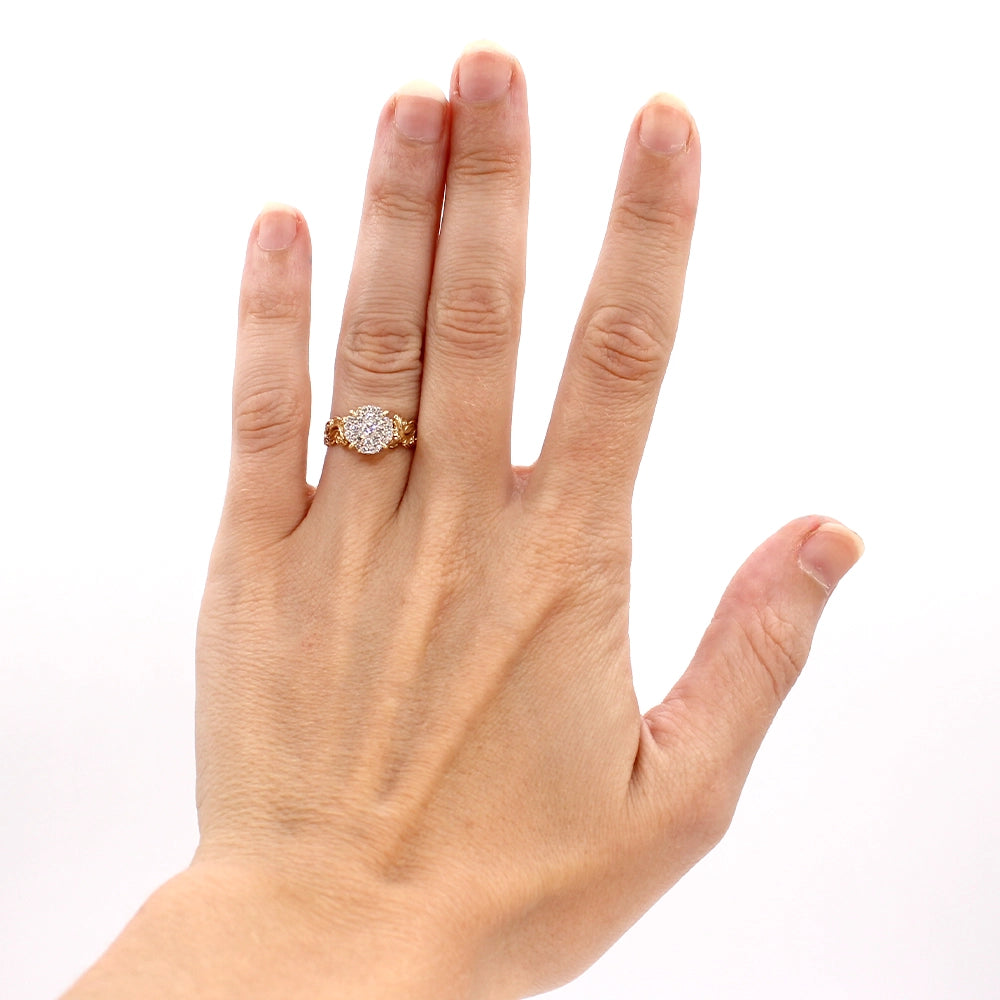 Maui Divers Living Heirloom Diamond Engagement Ring SIZE 4.75 with Box