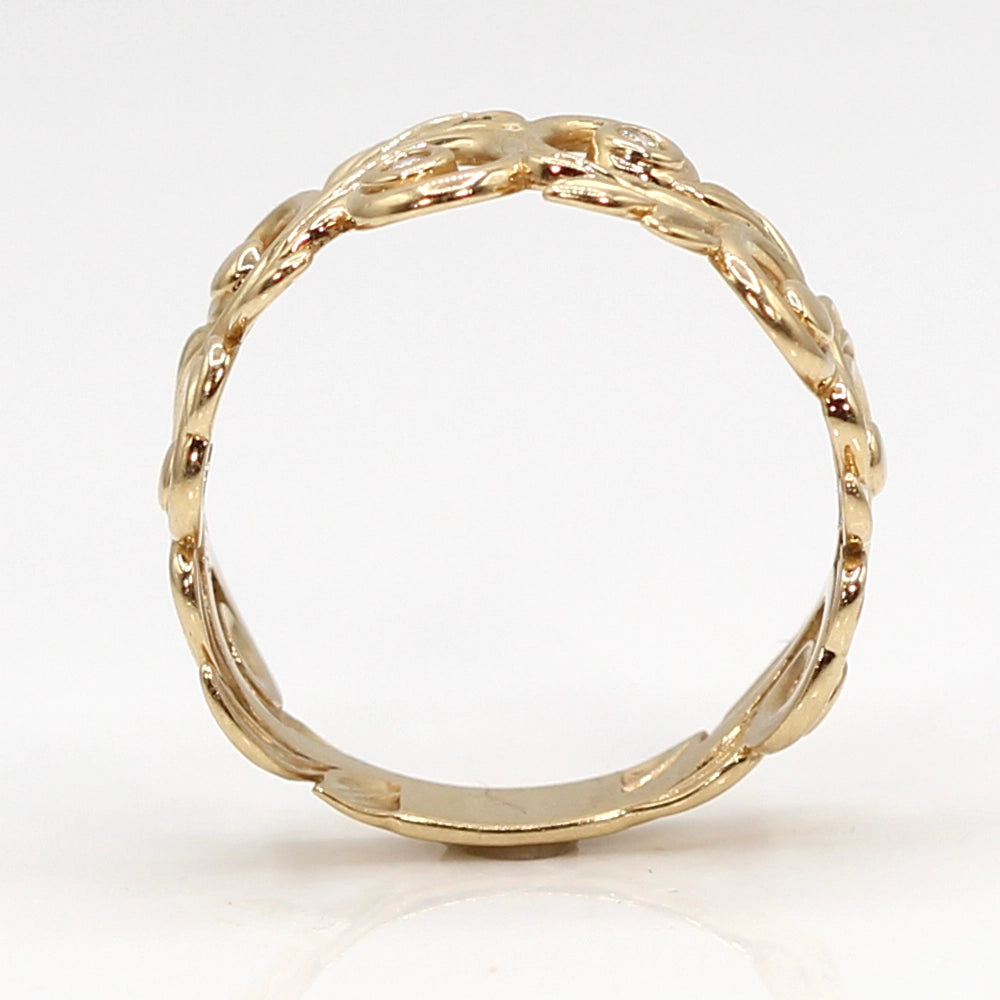 Maui Divers Living Heirloom Band in 14K Yellow Gold Ring SIZE 10.5
