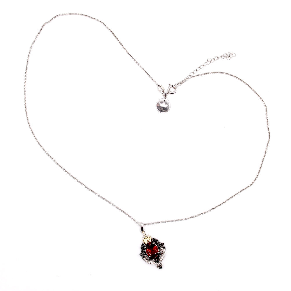 Disney Enchanted Villains Evil Queen Garnet Pendant and Chain