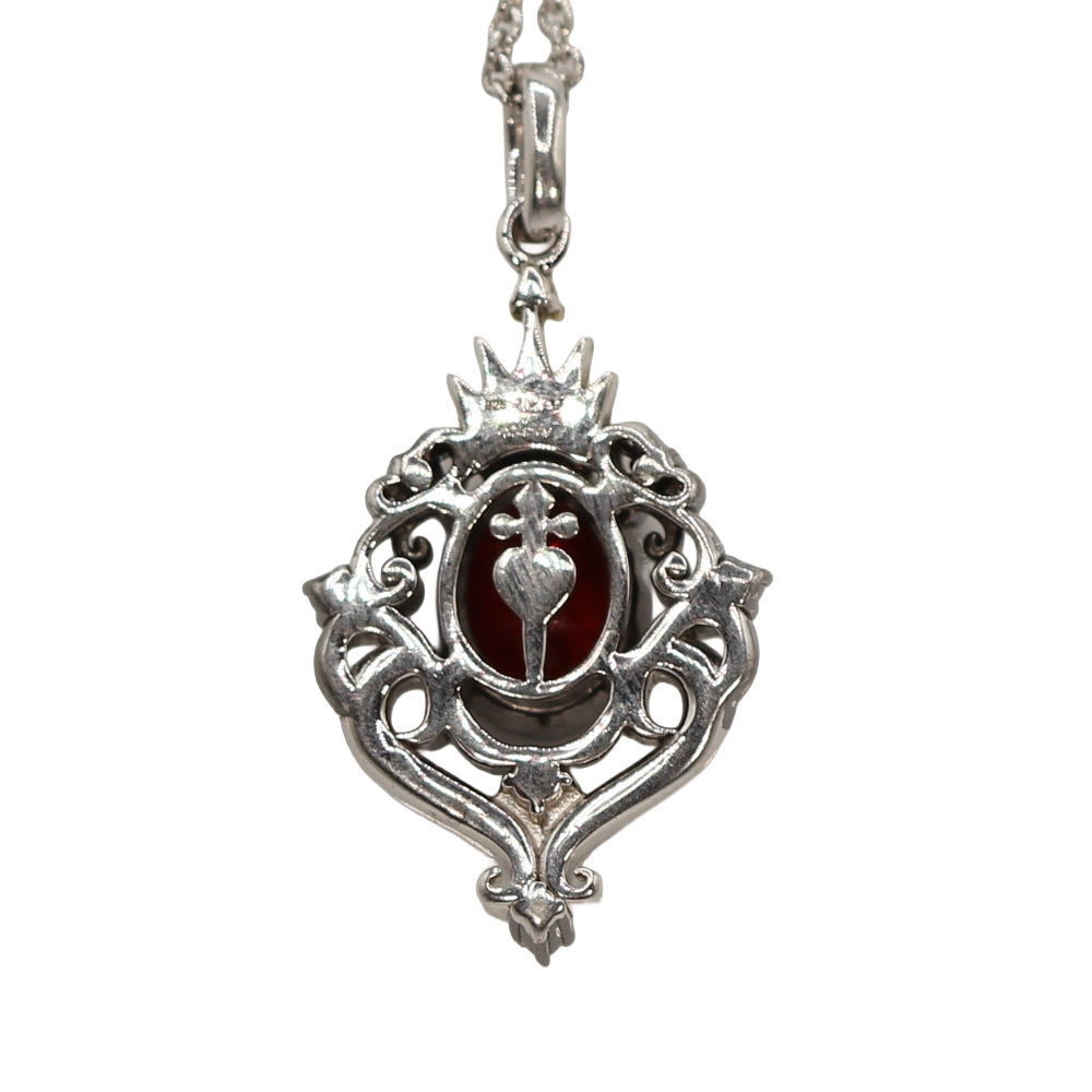 Disney Enchanted Villains Evil Queen Garnet Pendant and Chain