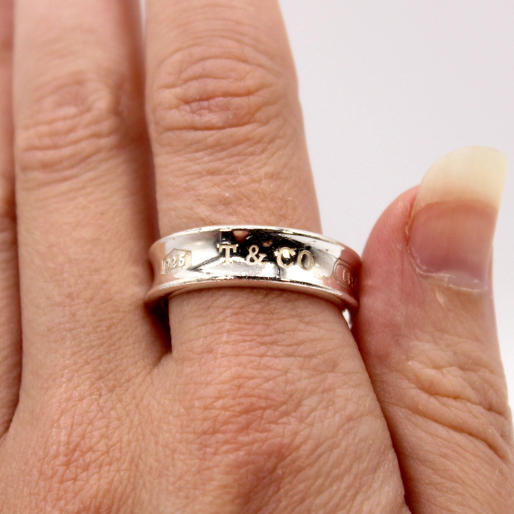 Tiffany & Co Sterling Silver 1837 Band SIZE 9.5