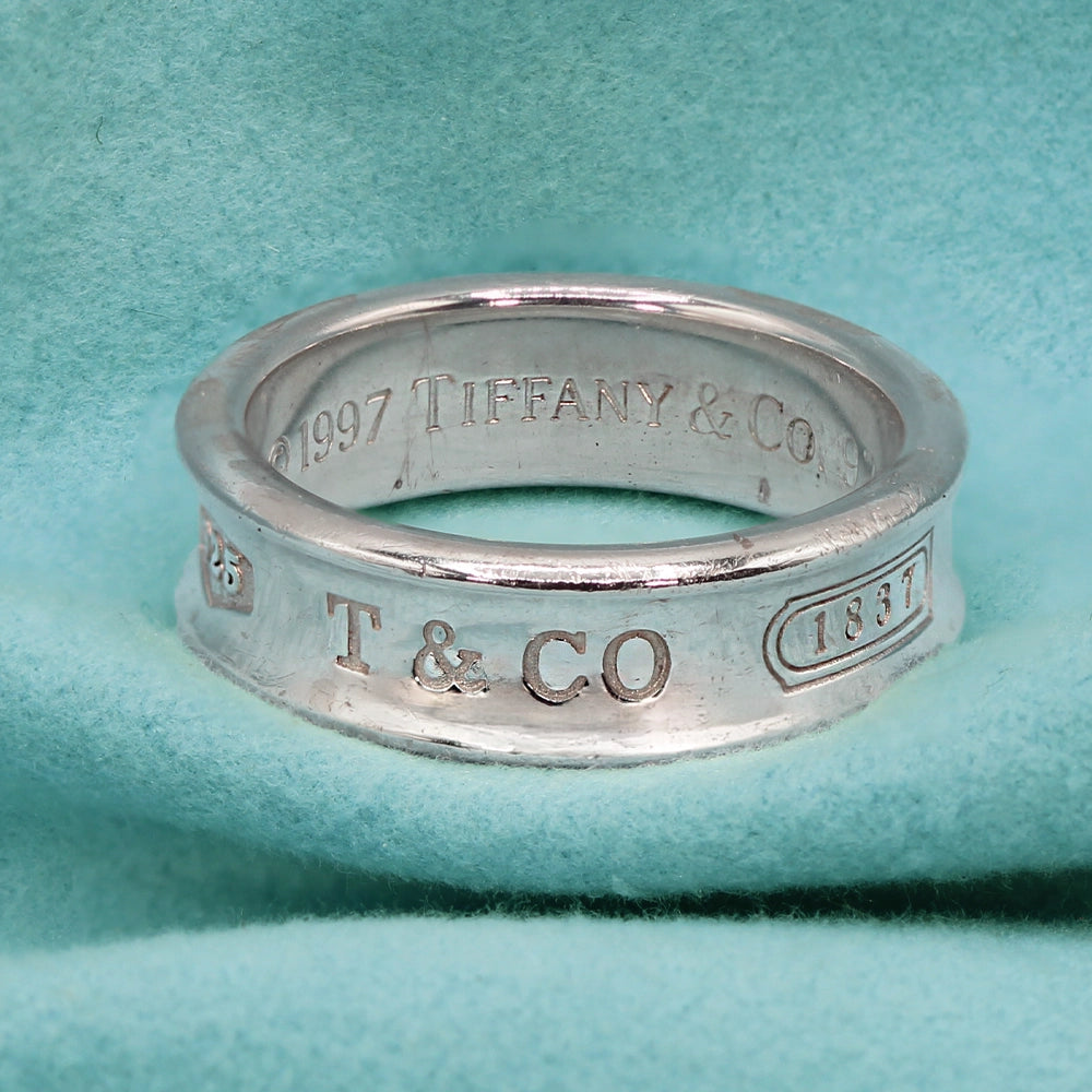 Tiffany & Co Sterling Silver 1837 Band SIZE 9.5