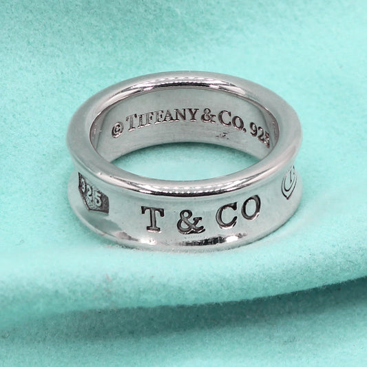 Tiffany and Co Sterling Silver 1837 7mm Ring SIZE 5