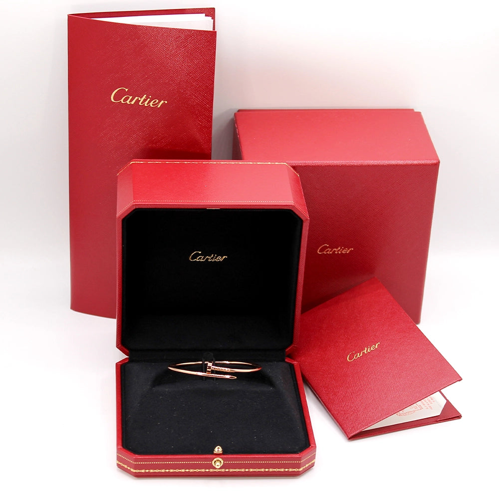 Cartier Juste Un Clou 18K Rose Gold Bracelet with Box & Docs SIZE 16