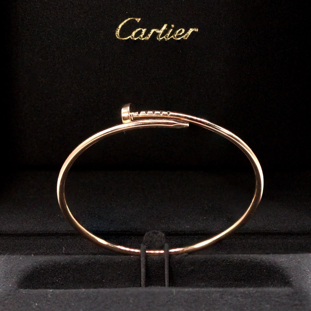 Cartier Juste Un Clou 18K Rose Gold Bracelet with Box & Docs SIZE 16