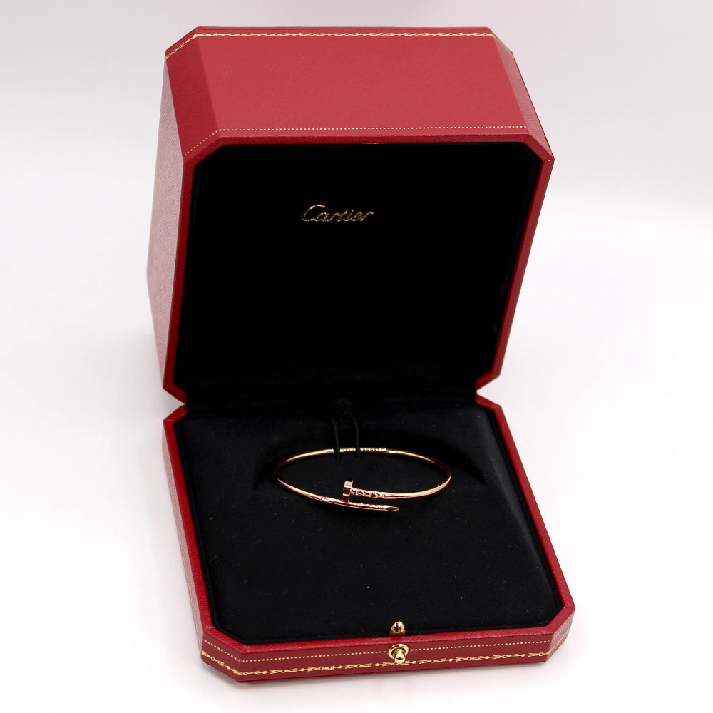 Cartier Juste Un Clou 18K Rose Gold Bracelet with Box & Docs SIZE 16