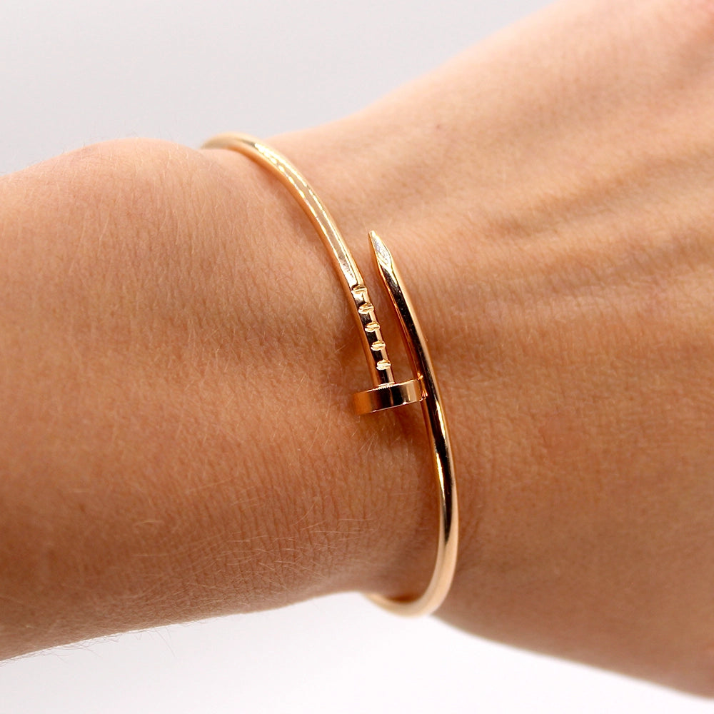 Cartier Juste Un Clou 18K Rose Gold Bracelet with Box & Docs SIZE 16