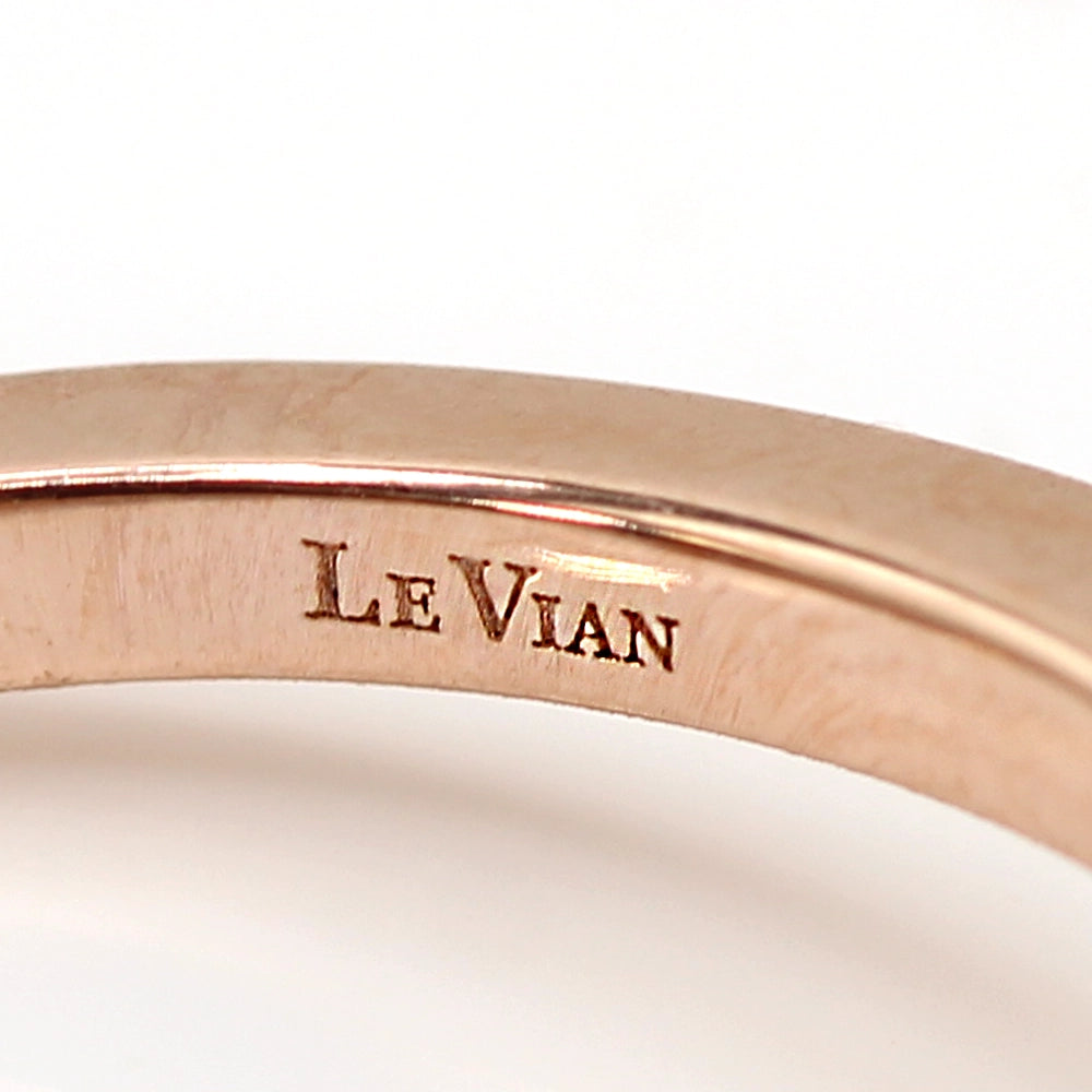 Le Vian London Blue Topaz and Diamond Ring in 14K Rose Gold SIZE 7