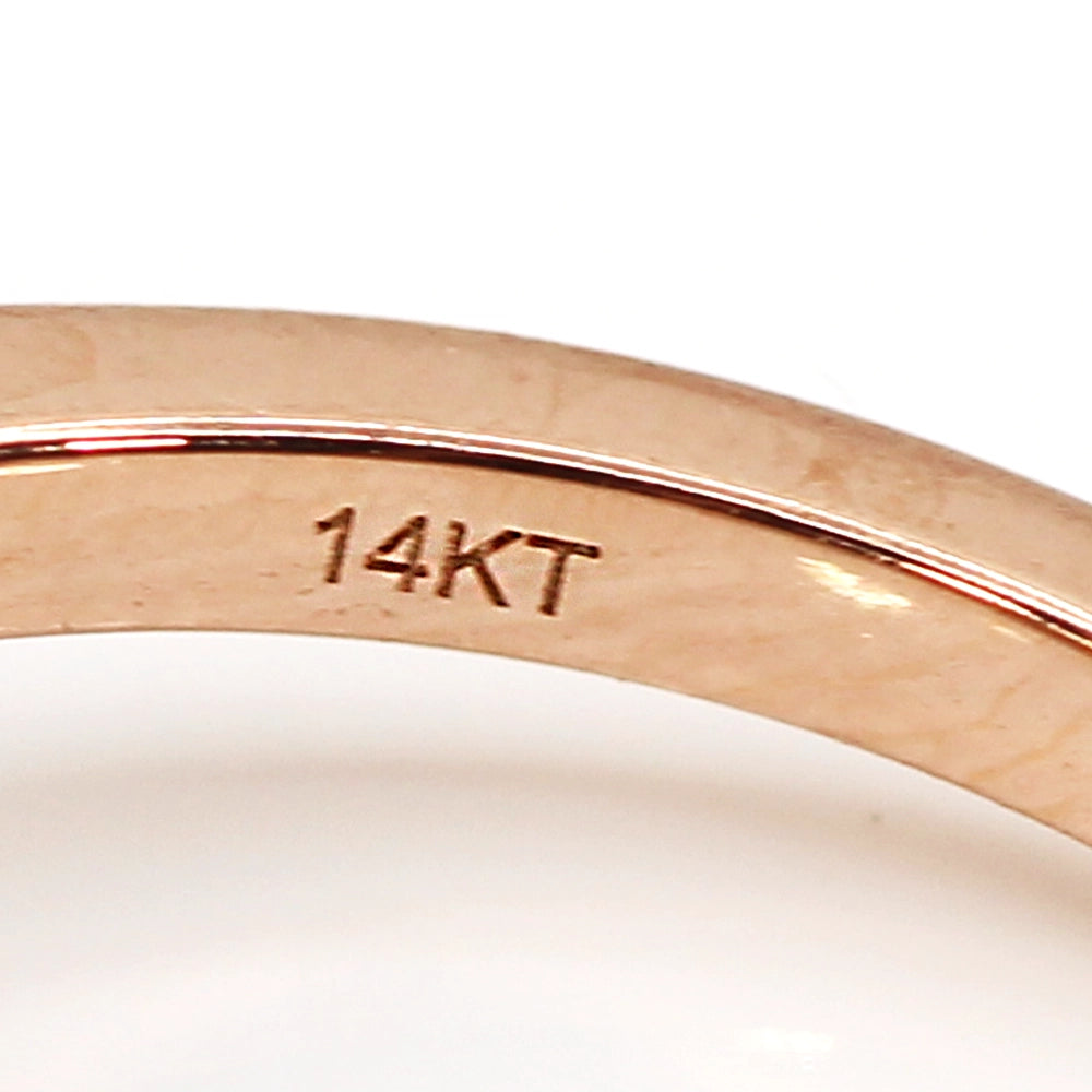 Le Vian London Blue Topaz and Diamond Ring in 14K Rose Gold SIZE 7