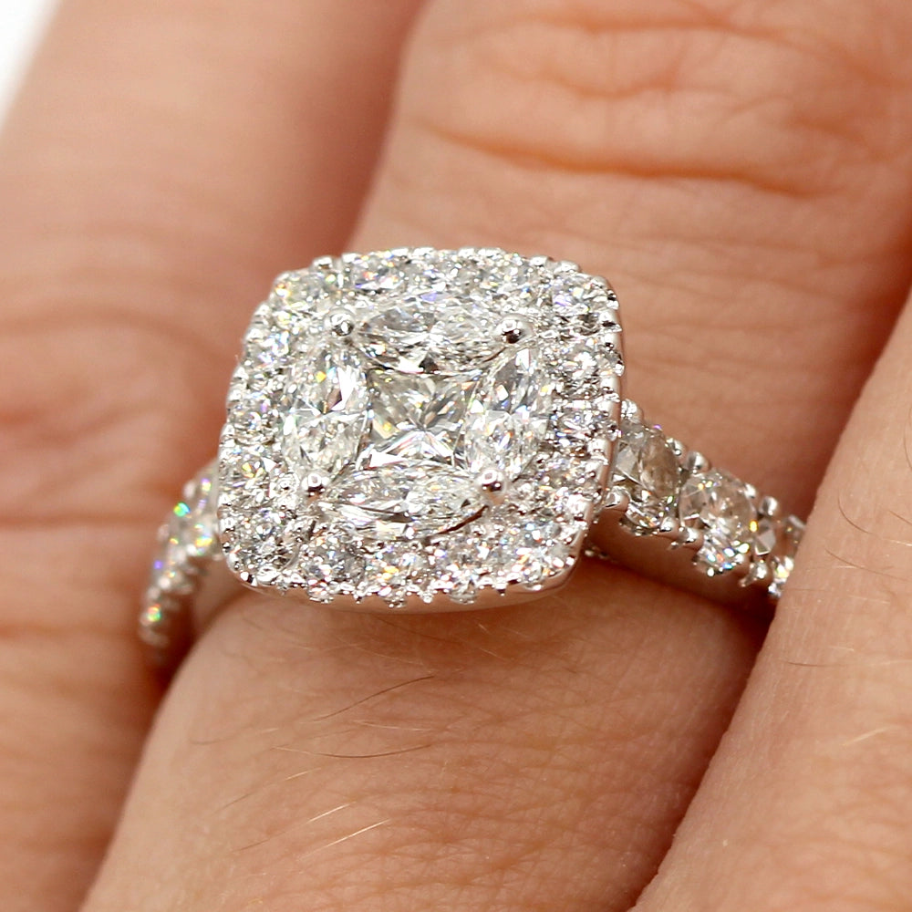 Neil Lane 2 Carat Total Weight Lovebright Style Ring SIZE 5