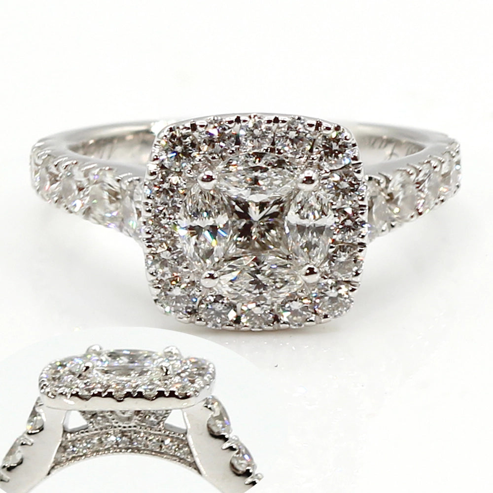 Neil Lane 2 Carat Total Weight Lovebright Style Ring SIZE 5