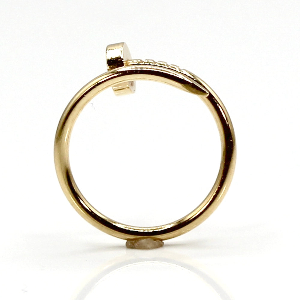 Cartier 18K Yellow Gold Juste Un Clou Ring Size 52 with Docs and Box