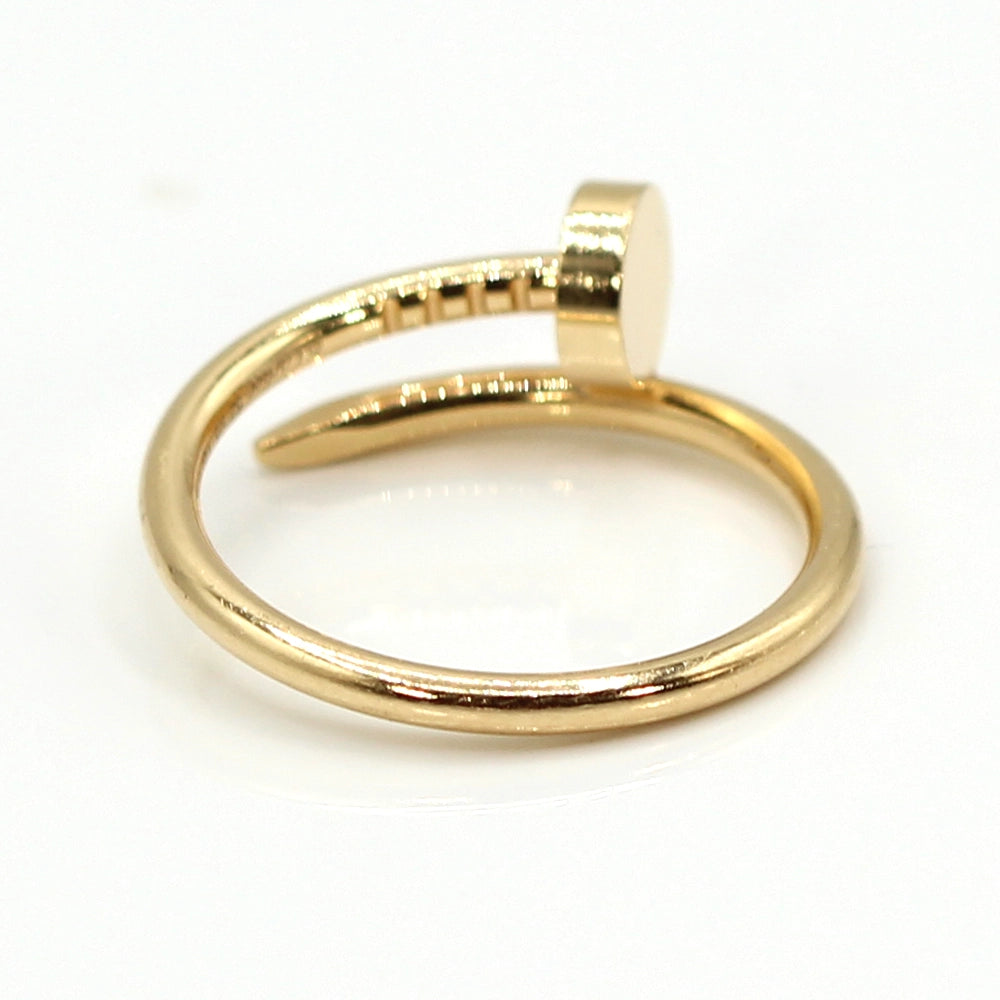 Cartier 18K Yellow Gold Juste Un Clou Ring Size 52 with Docs and Box