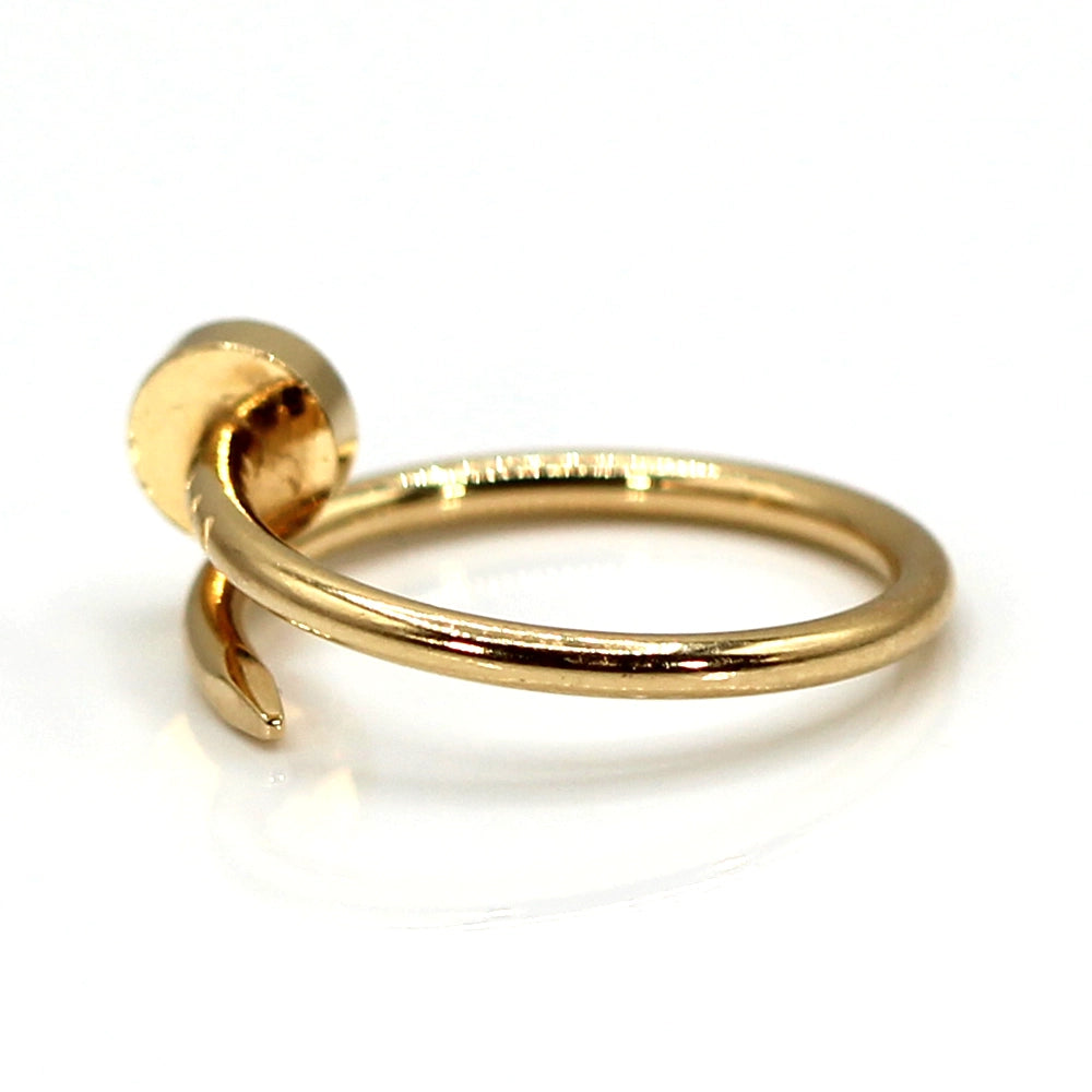 Cartier 18K Yellow Gold Juste Un Clou Ring Size 52 with Docs and Box