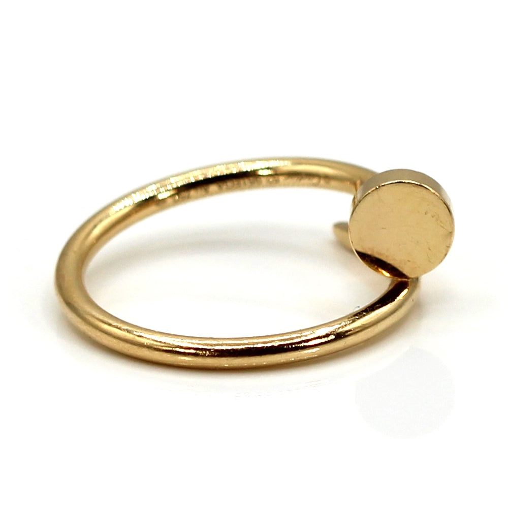 Cartier 18K Yellow Gold Juste Un Clou Ring Size 52 with Docs and Box
