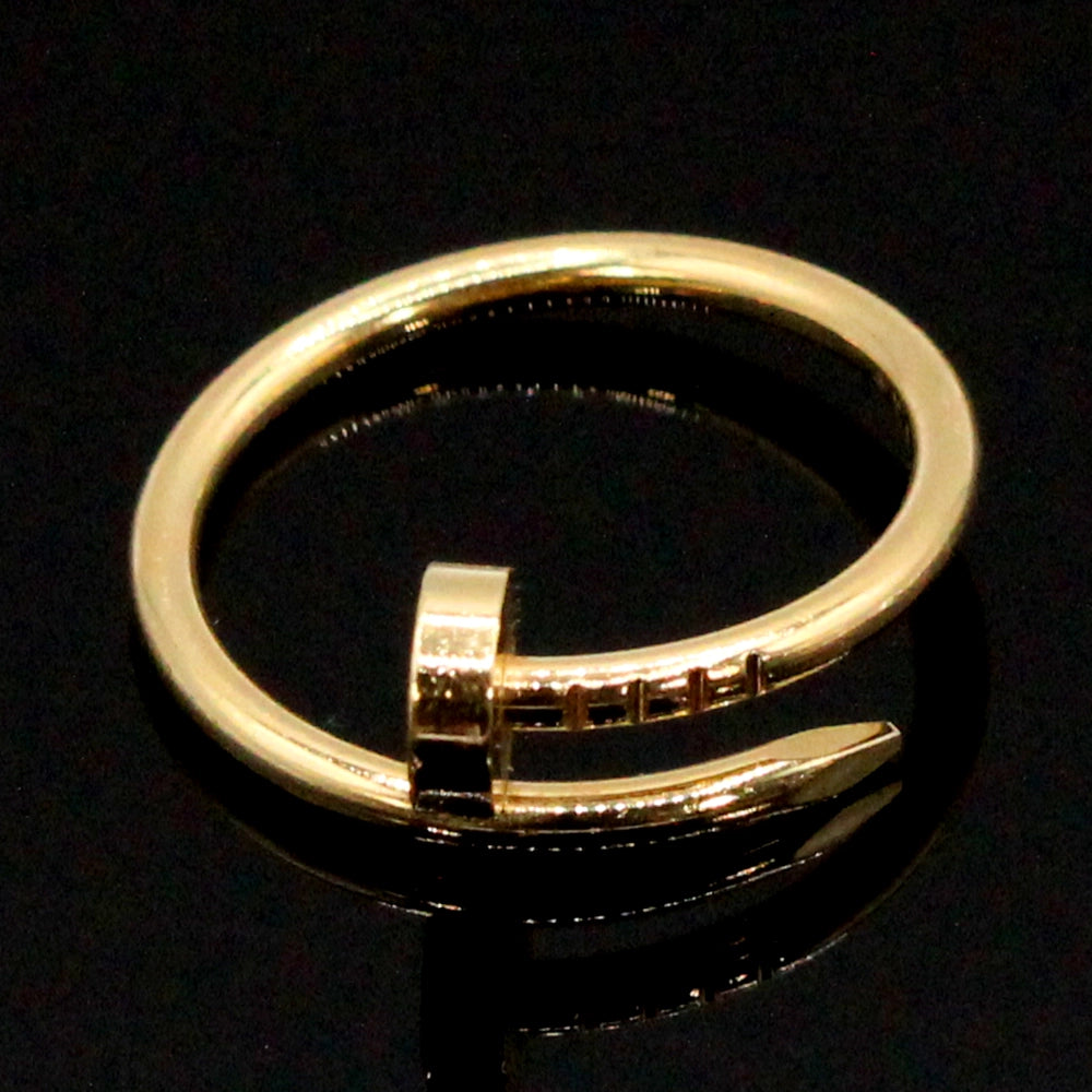 Cartier 18K Yellow Gold Juste Un Clou Ring Size 52 with Docs and Box