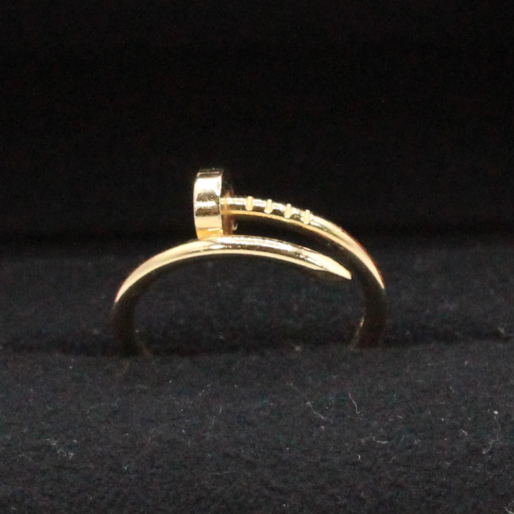 Cartier 18K Yellow Gold Juste Un Clou Ring Size 52 with Docs and Box