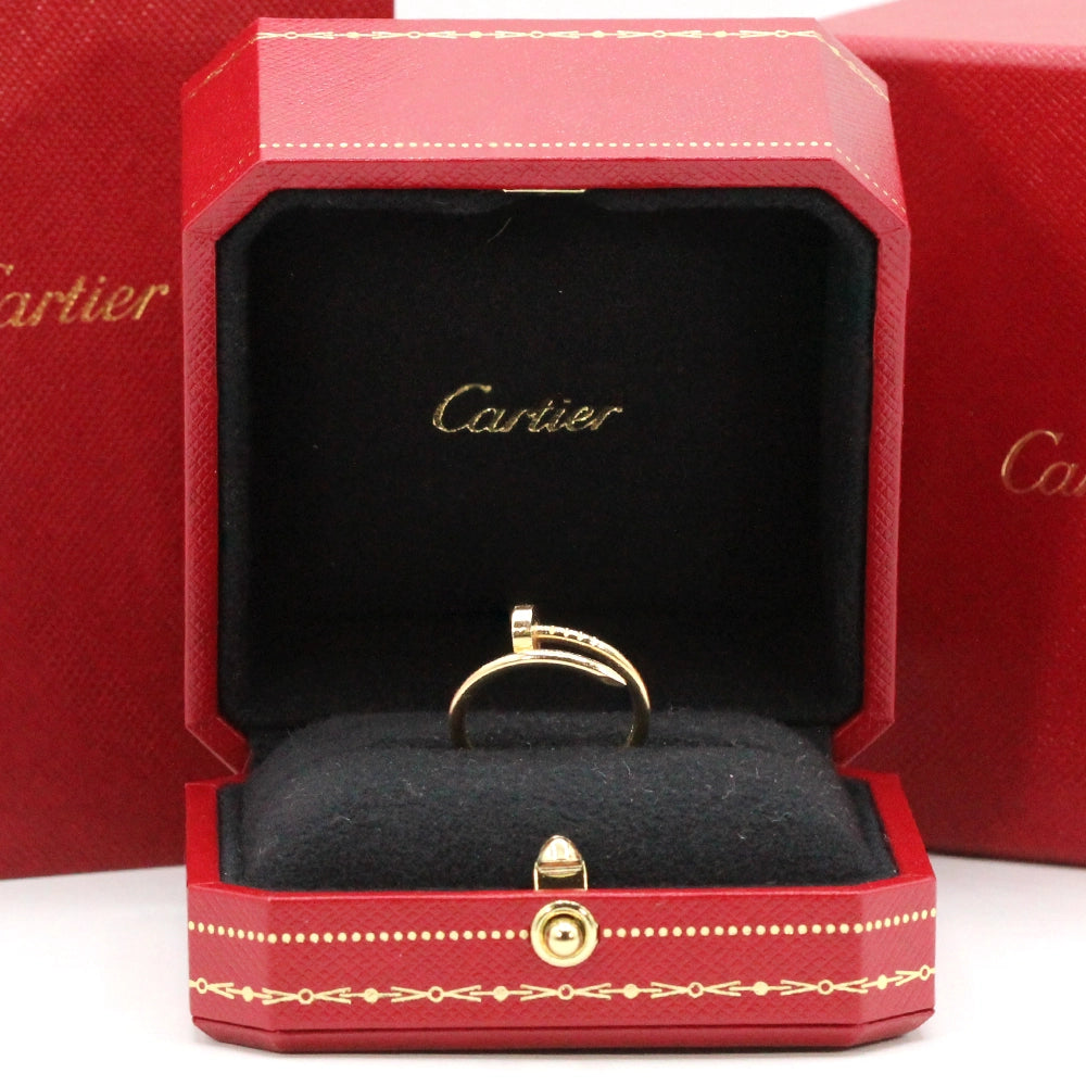 Cartier 18K Yellow Gold Juste Un Clou Ring Size 52 with Docs and Box