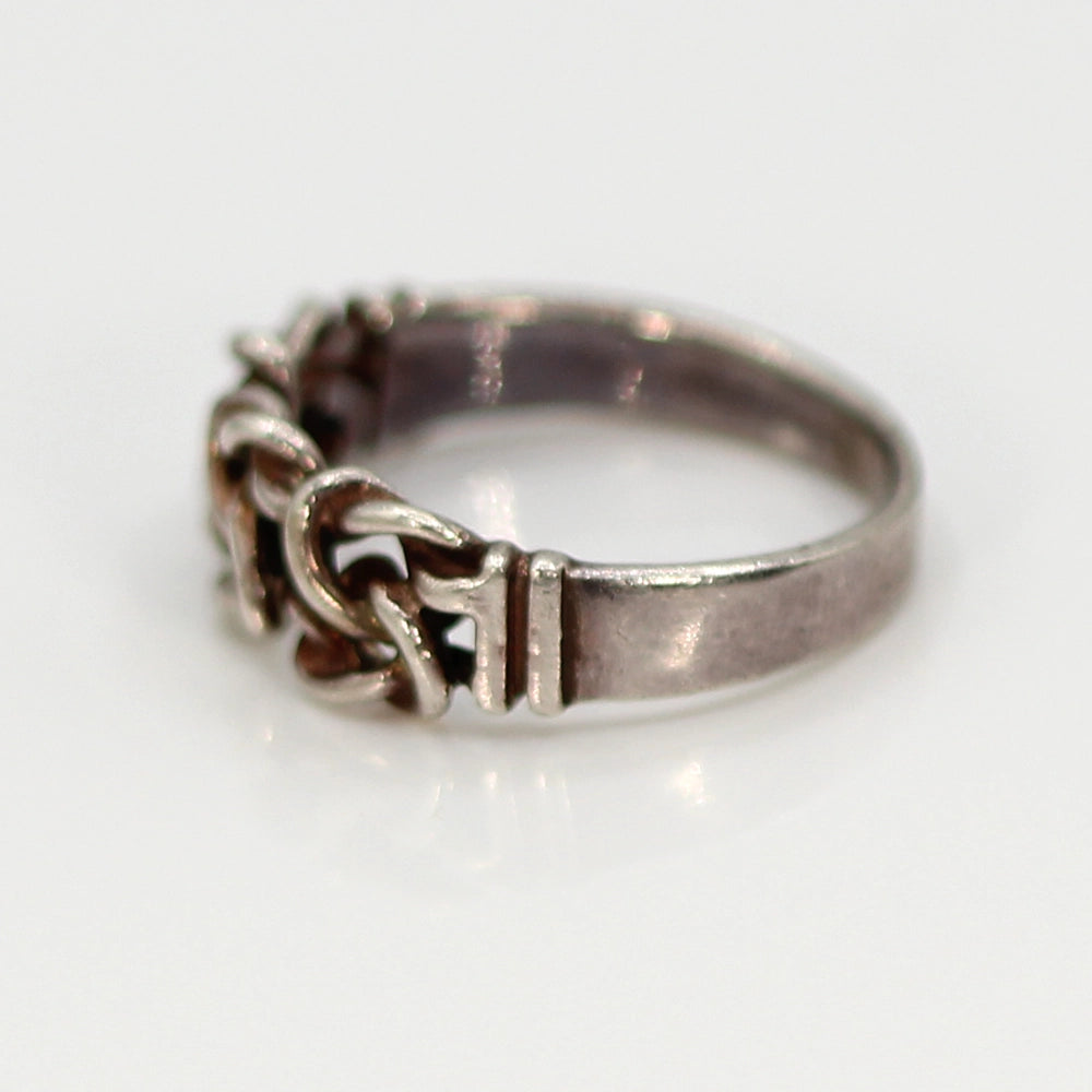 Sterling Silver Celtic Knot ‘Sailor’s Knot’ Ring SIZE 5.5