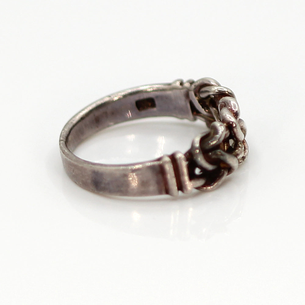 Sterling Silver Celtic Knot ‘Sailor’s Knot’ Ring SIZE 5.5