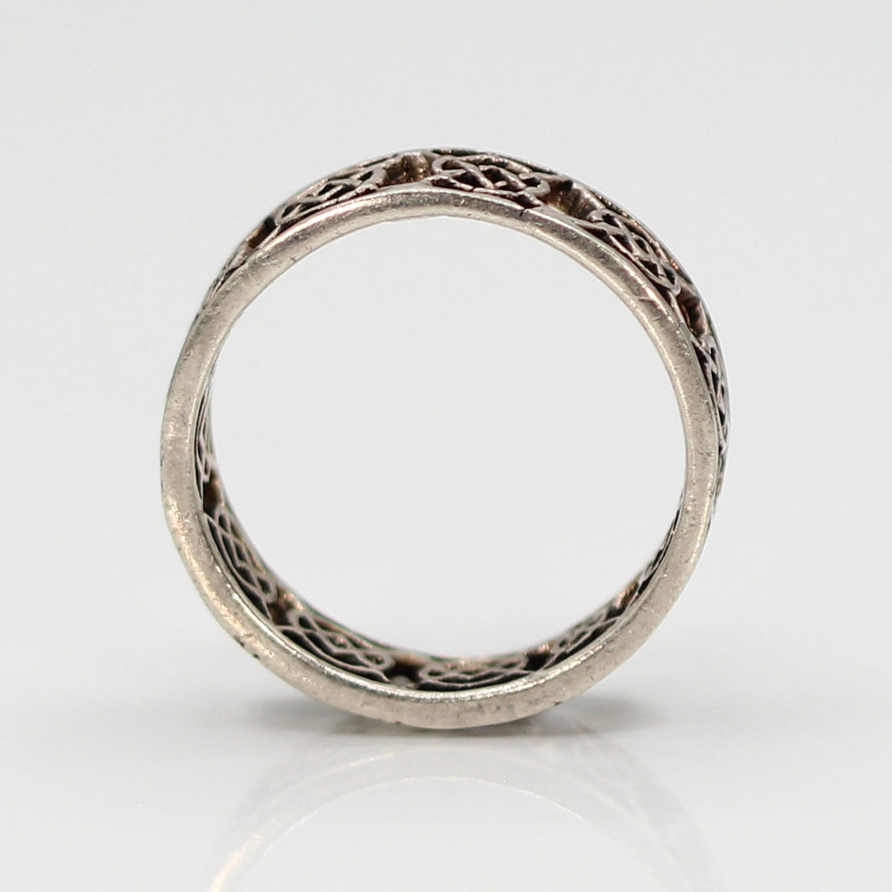Sterling Silver Celtic Knot ‘Solomon’s Circle’ Ring SIZE 12.5
