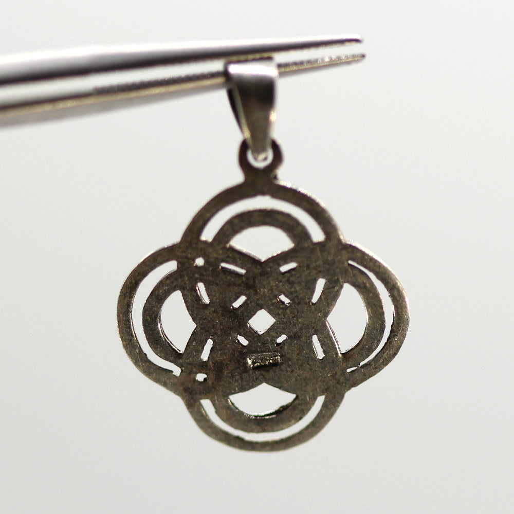 Sterling Silver Celtic Knot ‘Quadruple Loop’ Pendant