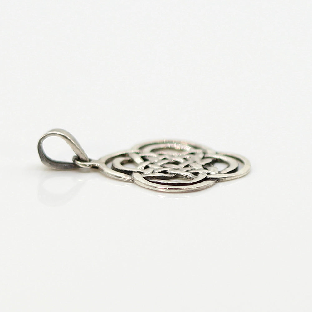 Sterling Silver Celtic Knot ‘Quadruple Loop’ Pendant